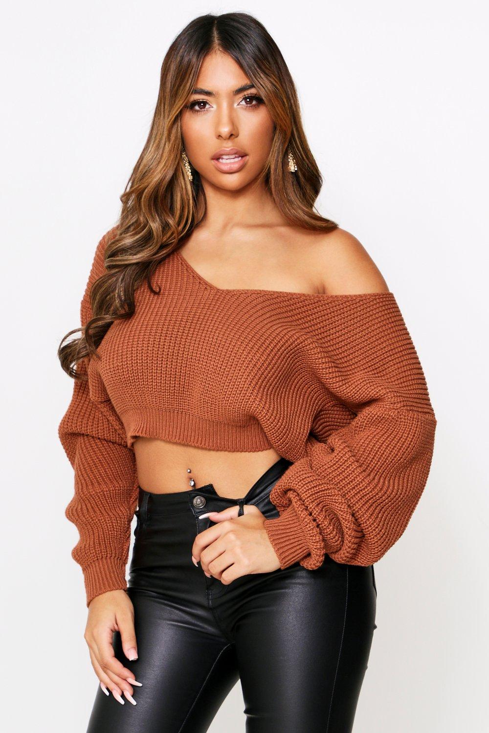 slouchy knitted jumper