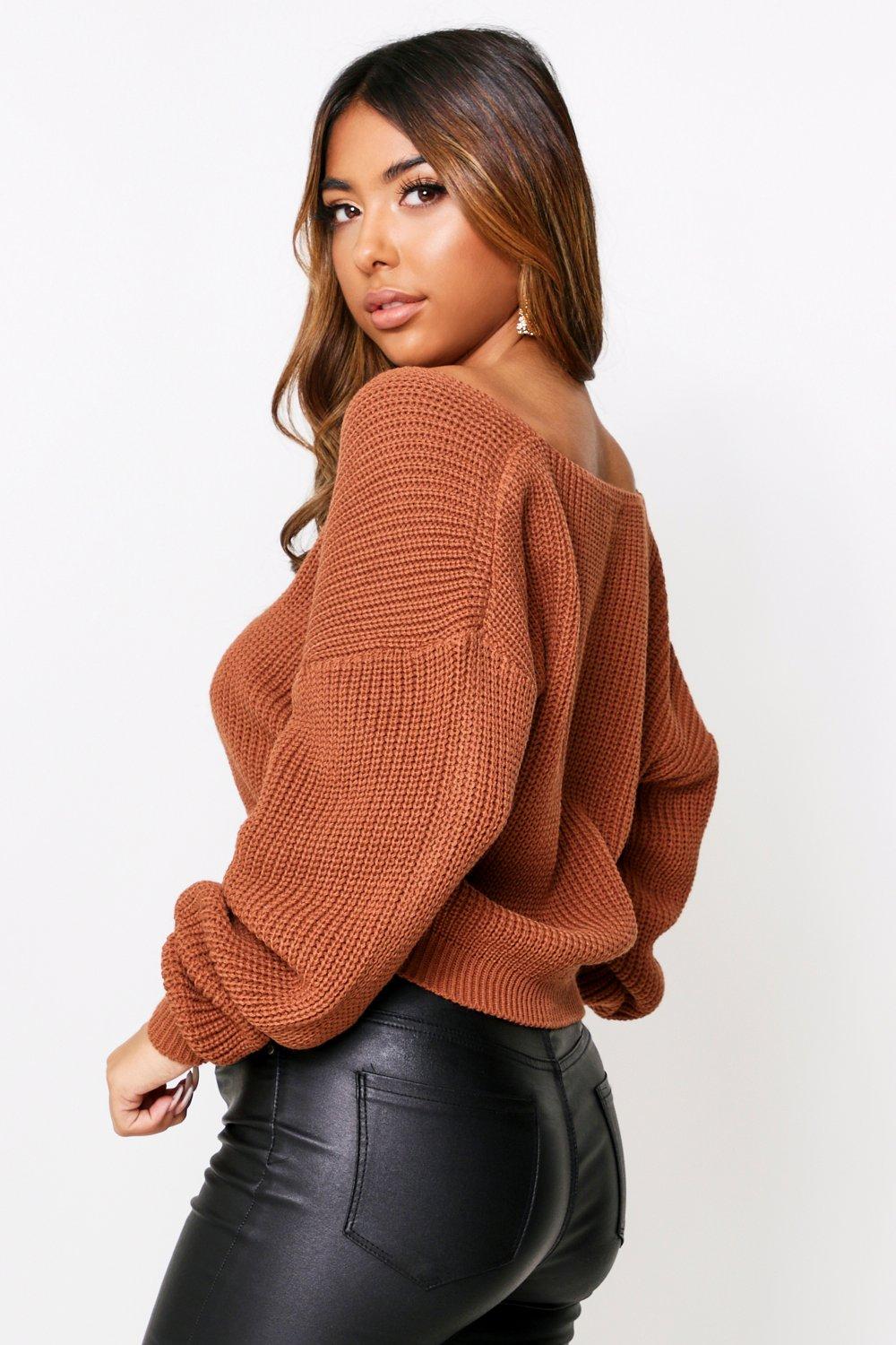 slouchy knitted jumper
