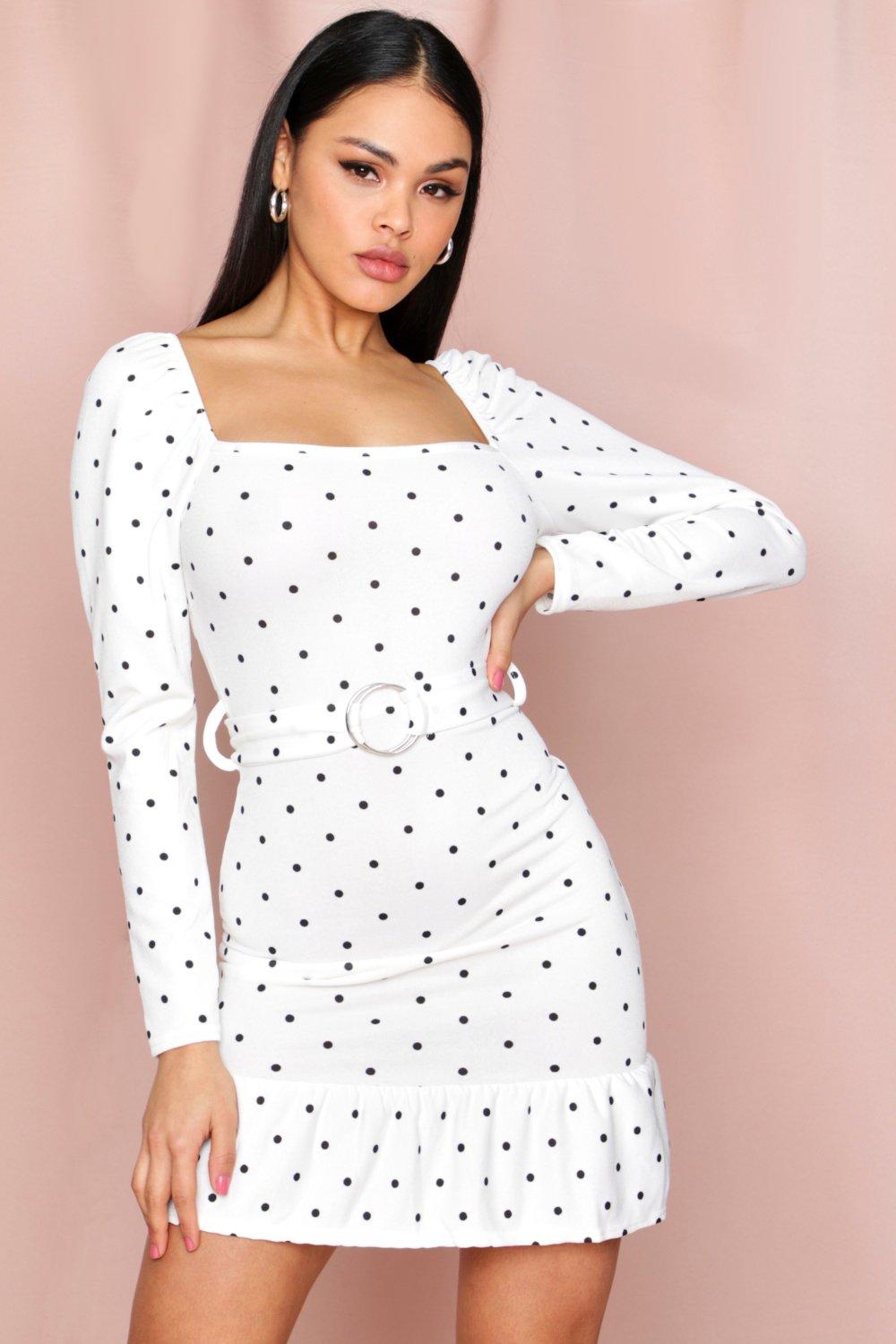 misspap polka dot dress