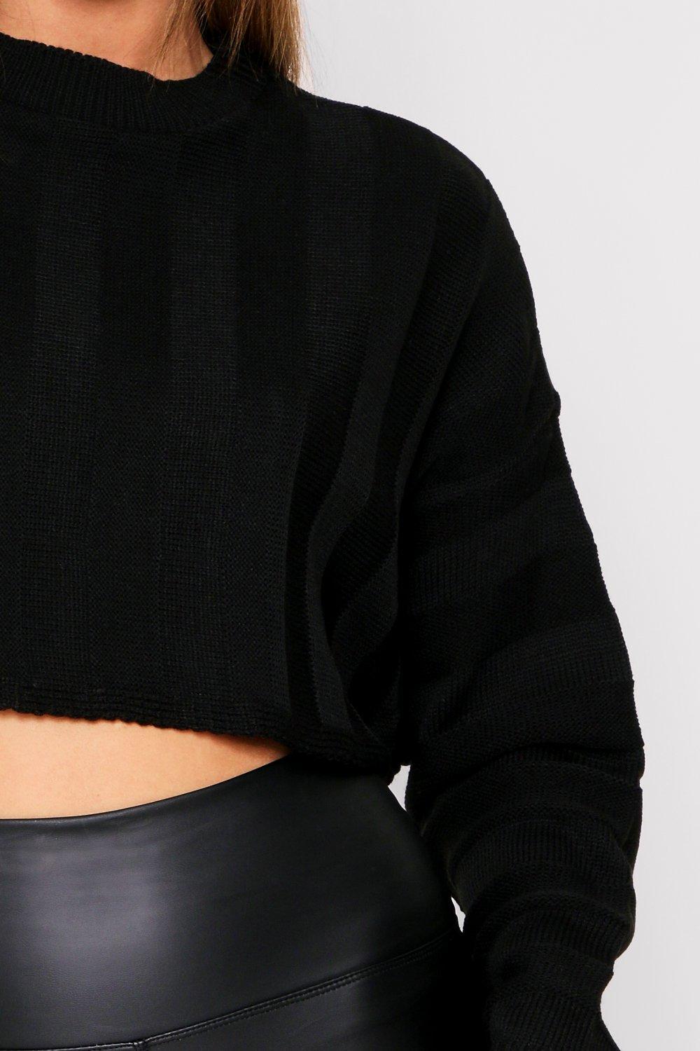 batwing cropped jumper