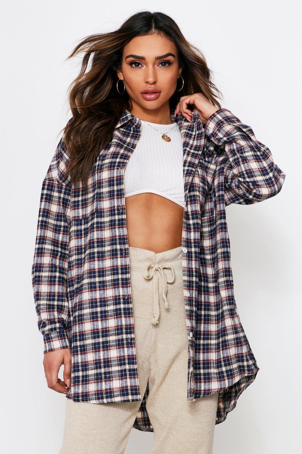 Oversized Checked Shirt | Misspap UK