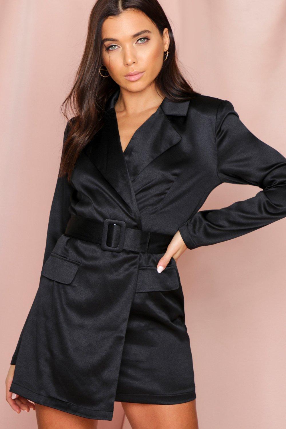 belted blazer dress