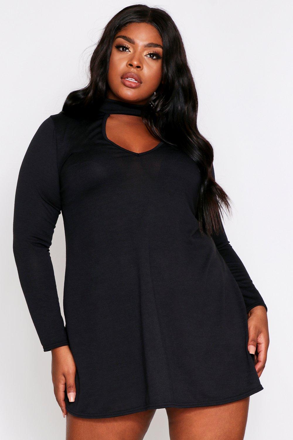 keyhole cutout dress