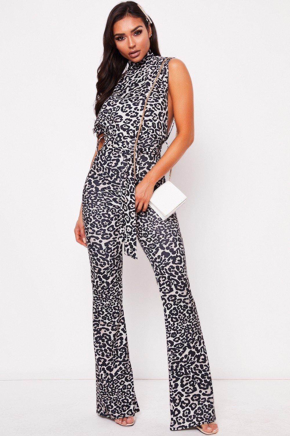 misspap leopard print jumpsuit