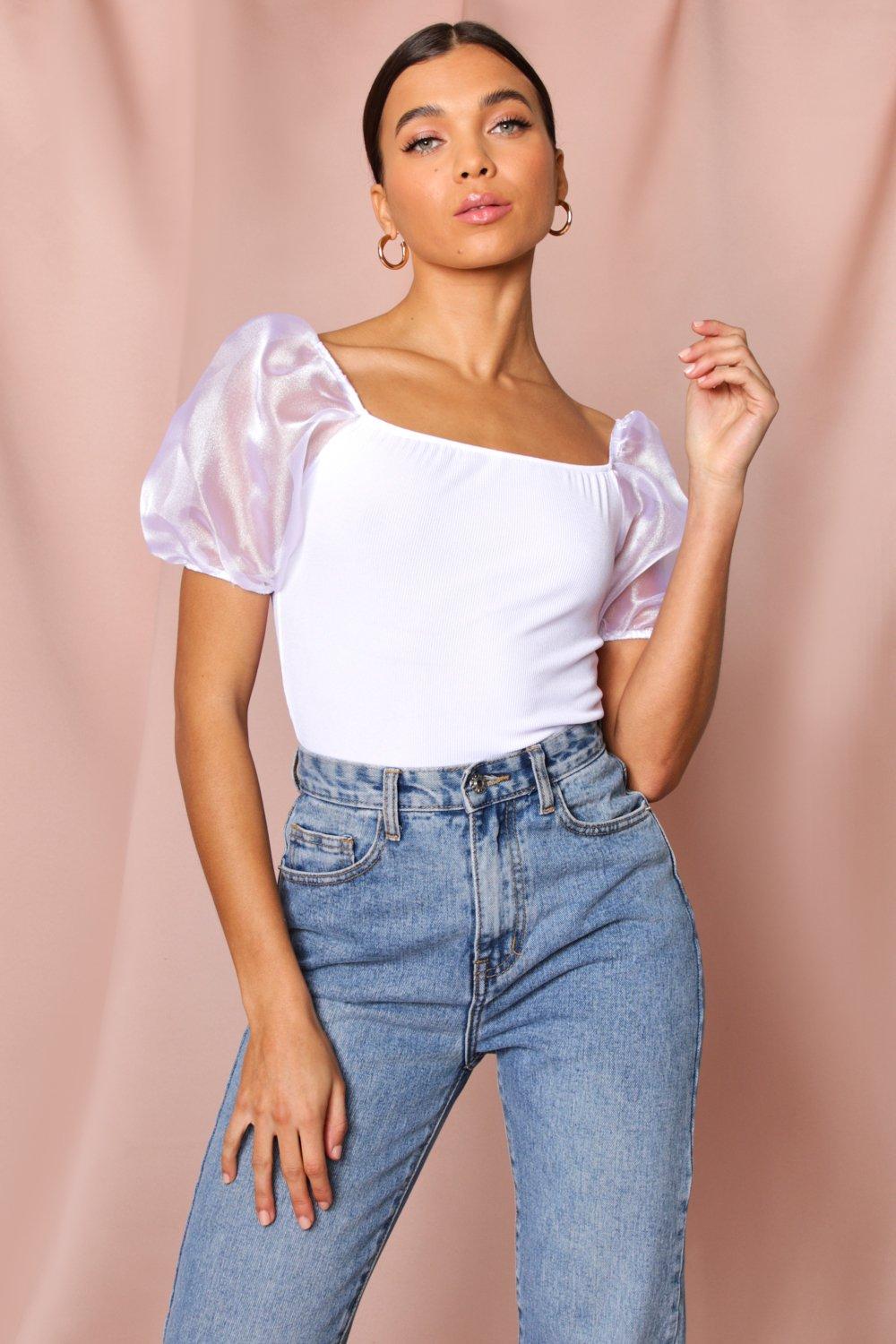 puff mesh top