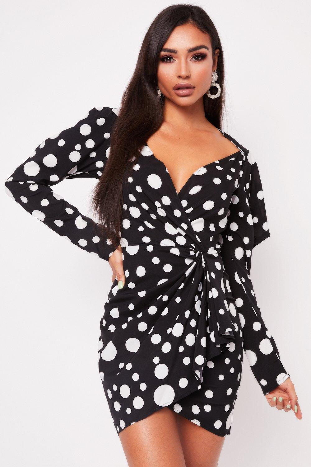 misspap polka dot dress