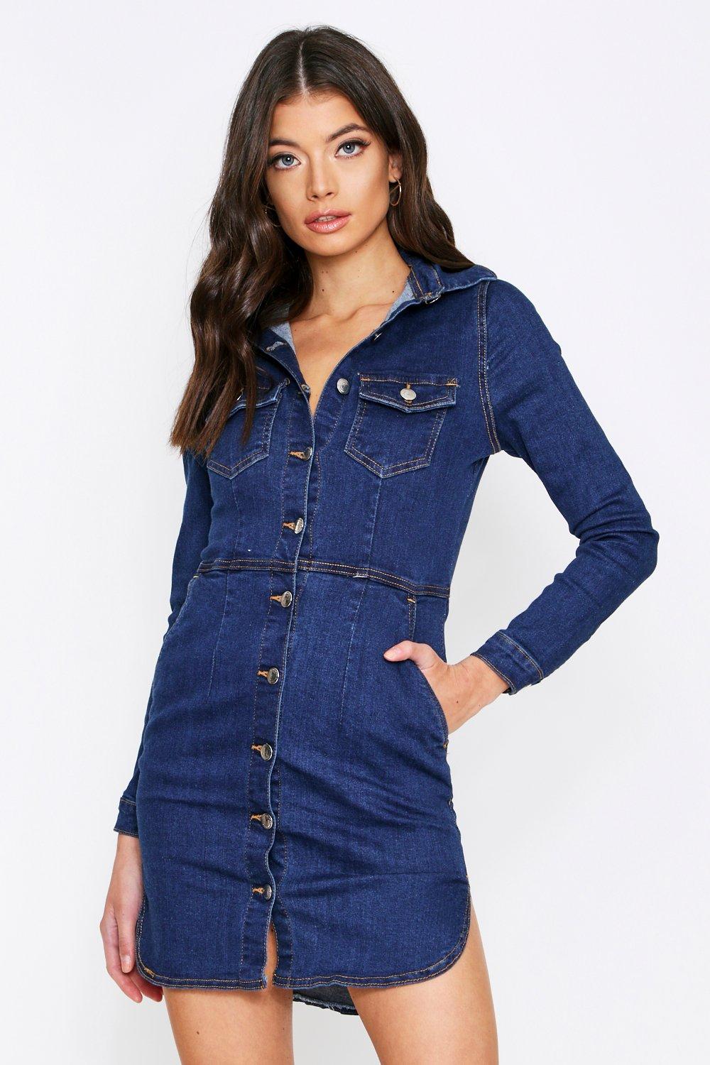 misspap denim dress