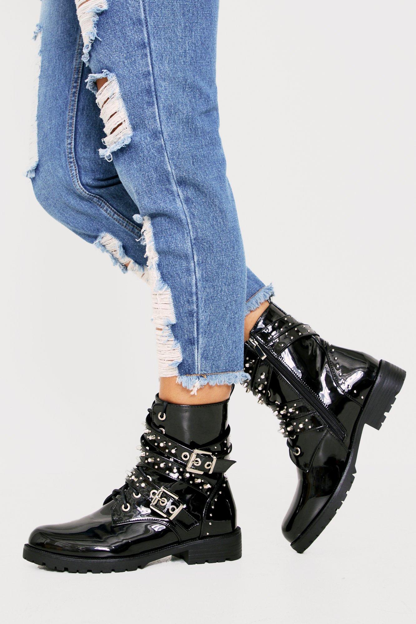 Ankle Boots | Heeled & Studded Ankle Boots | MissPap