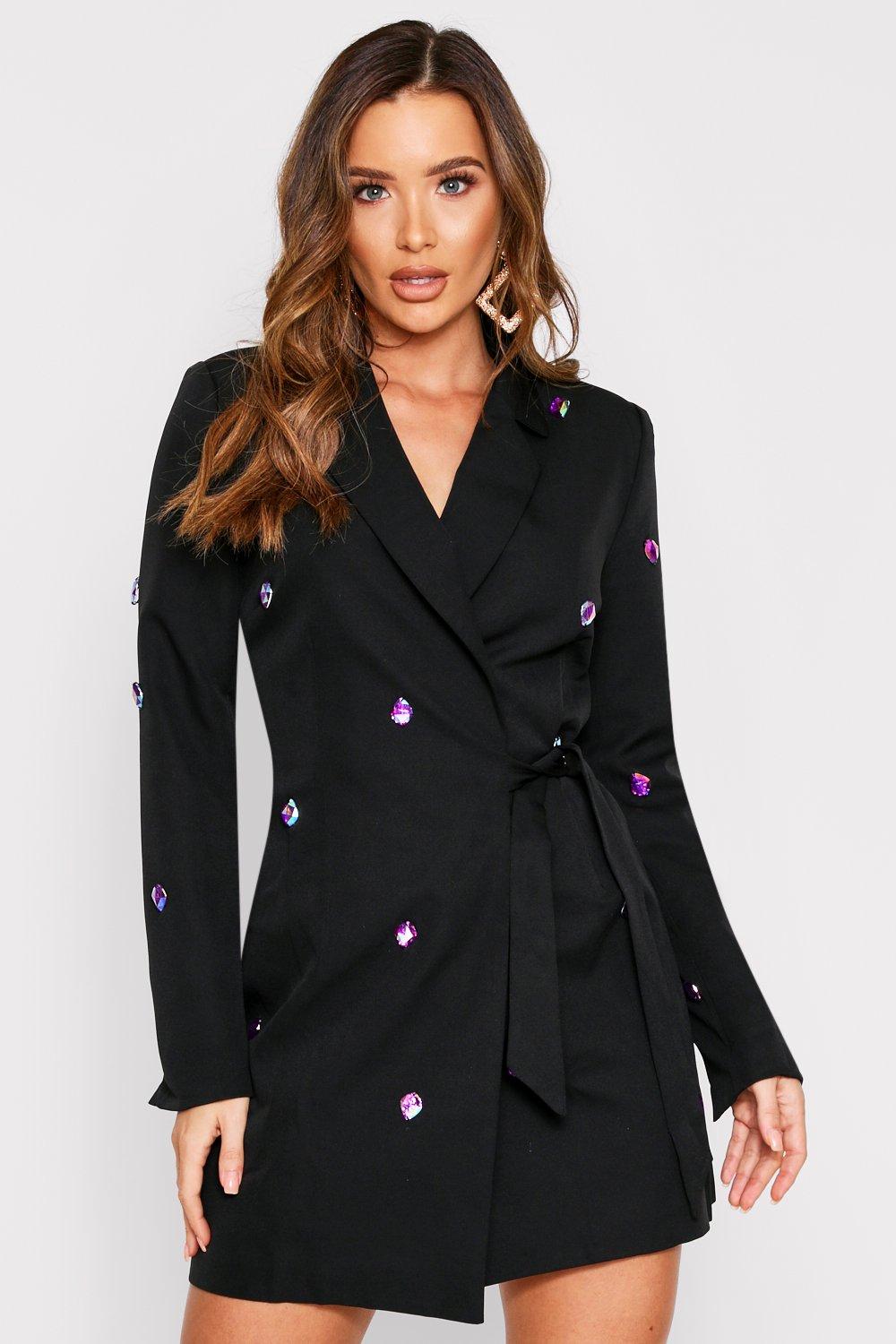 blazer dress embellished