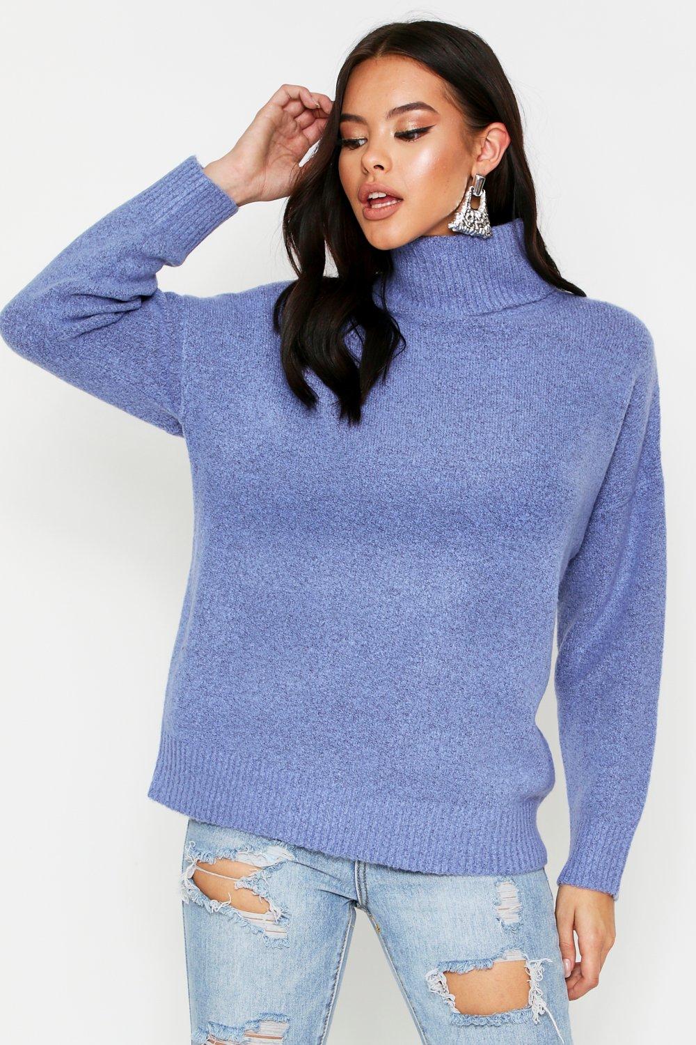 thick polo neck jumper