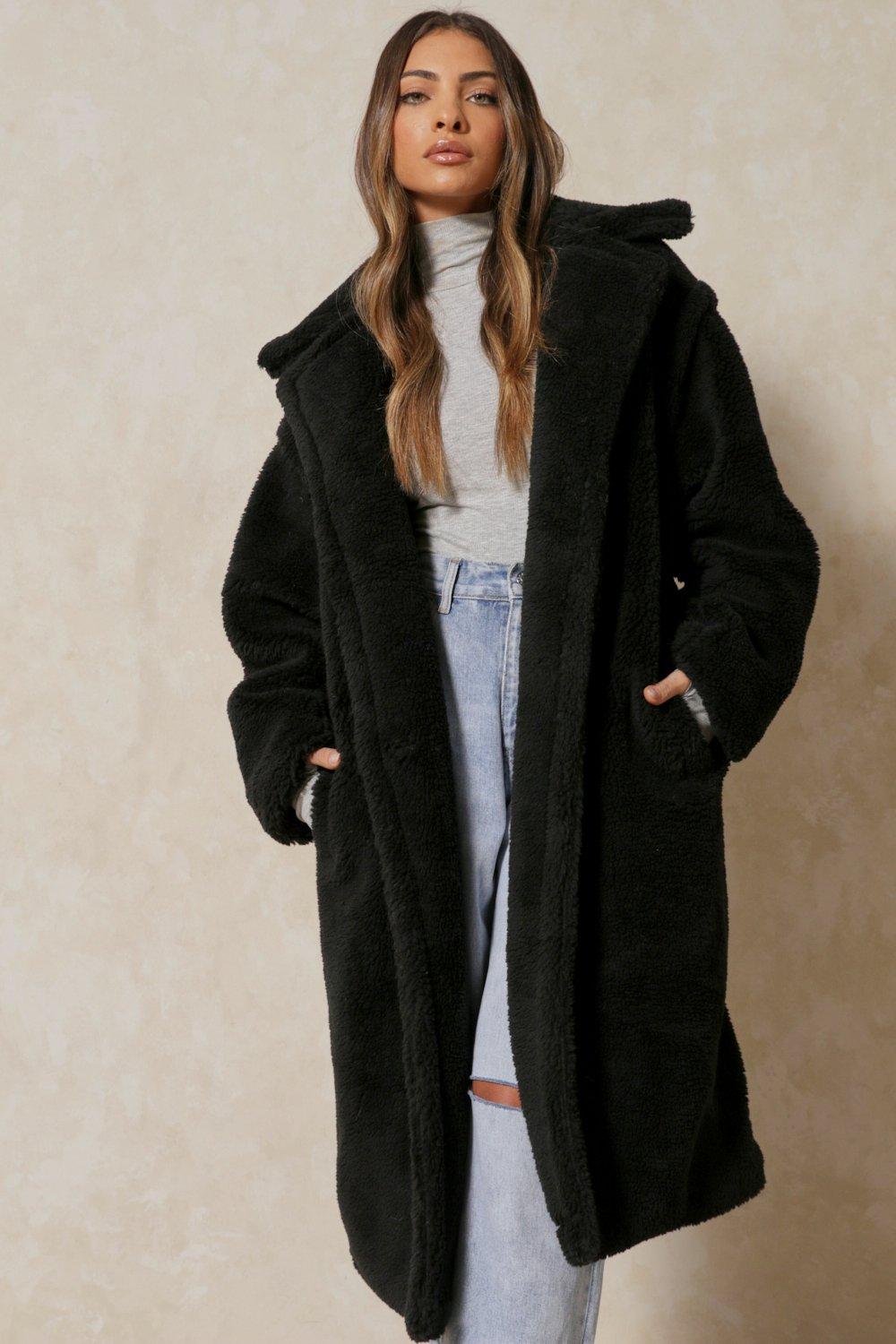 oversized teddy jacket