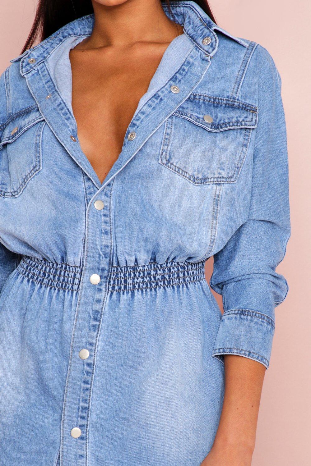 misspap denim dress