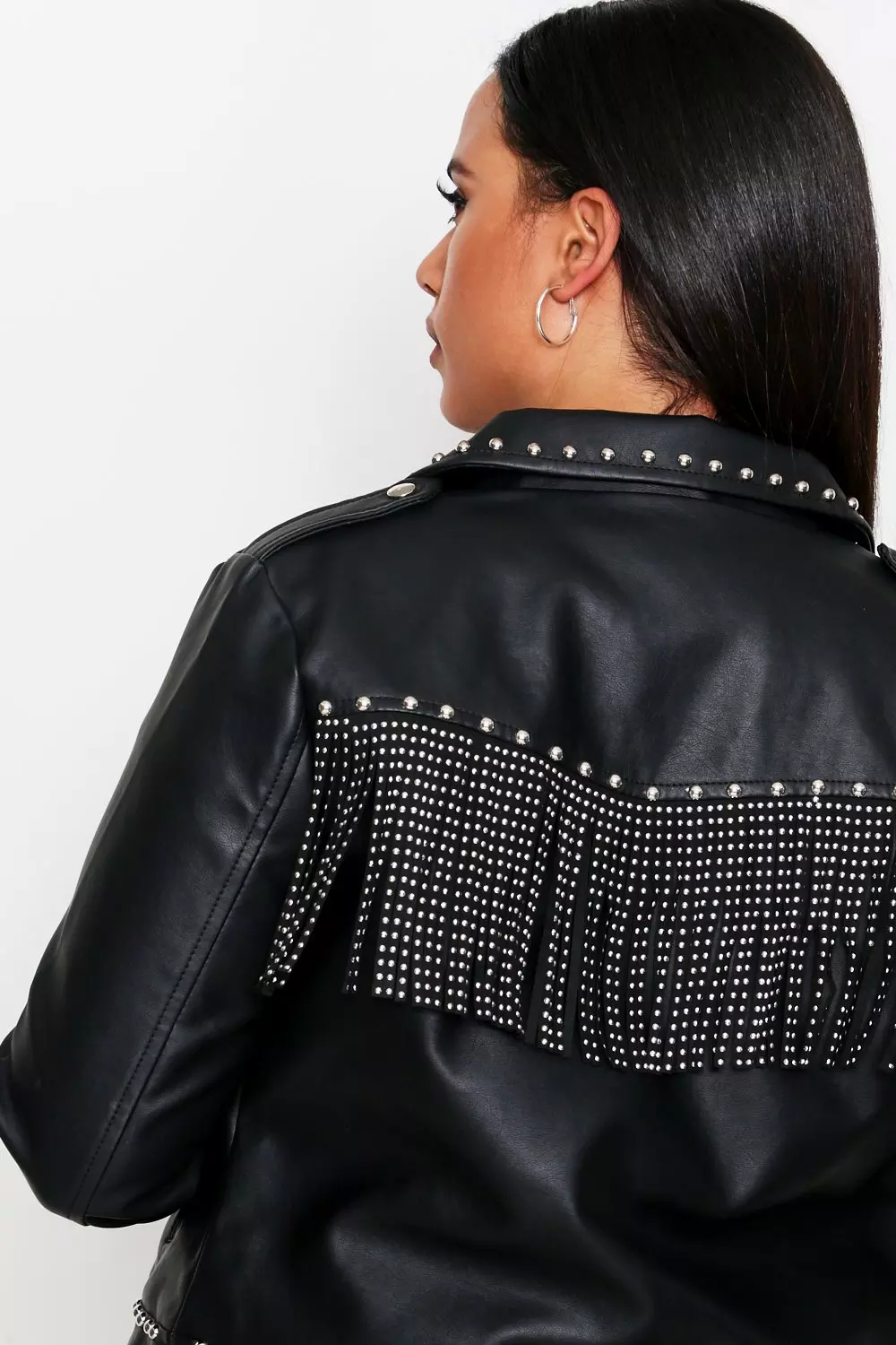 studded fringe jacket