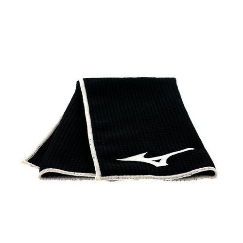 Mizuno Microfibre Golf Towel - Black Mizuno Microfibre Golf Towel - Black