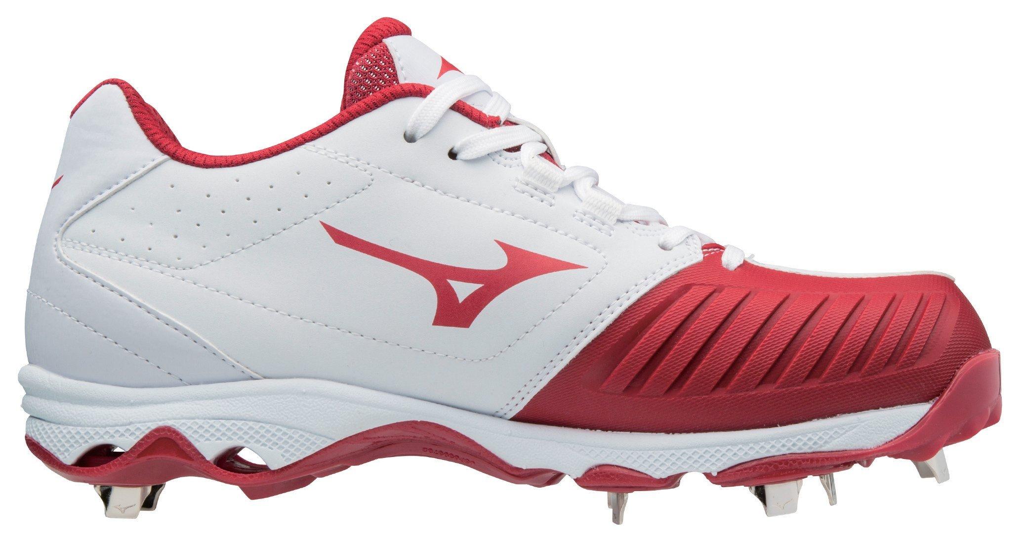 mizuno 9 spike sweep white