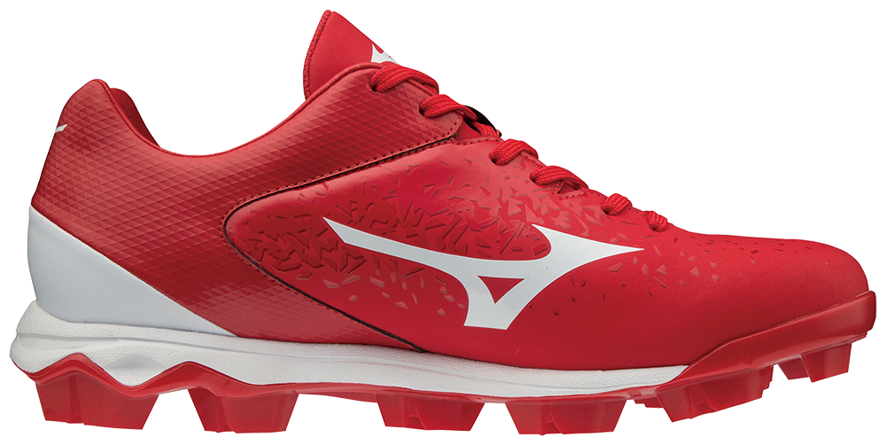 white mizuno molded cleats