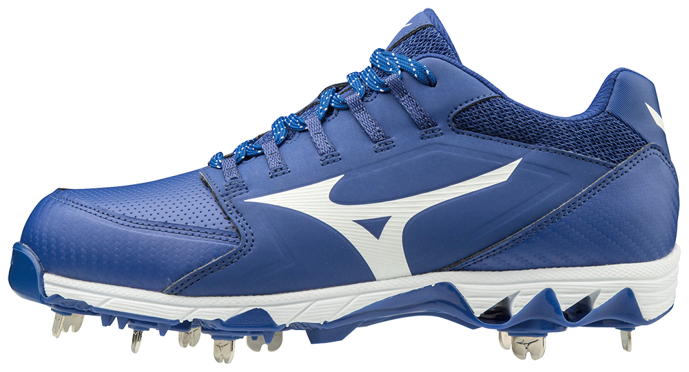 blue mizuno softball cleats