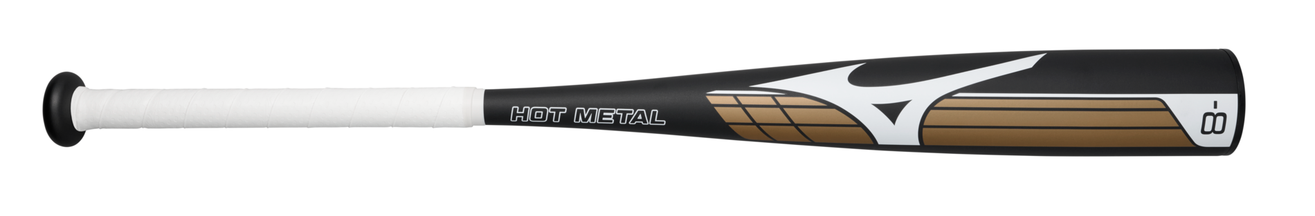 HOT METAL - Big Barrel Youth USSSA Baseball Bat (-8), Black/Gold