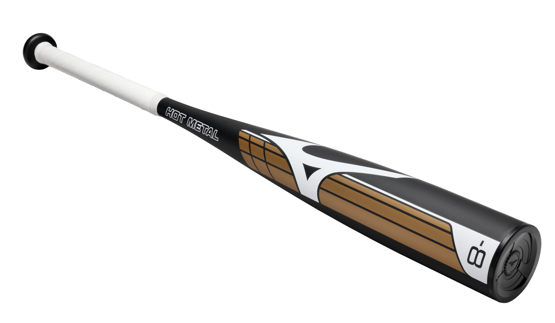 HOT METAL - Big Barrel Youth USSSA Baseball Bat (-8), Black/Gold