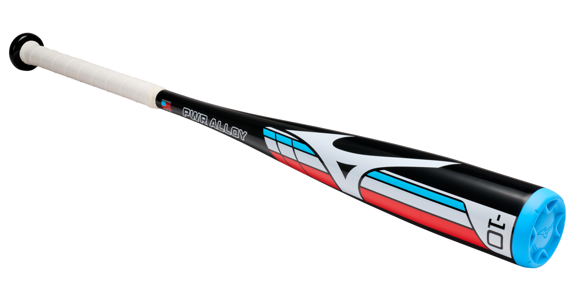 PWR ALLOY - Big Barrel Youth USA Baseball Bat (-10), Black/Red