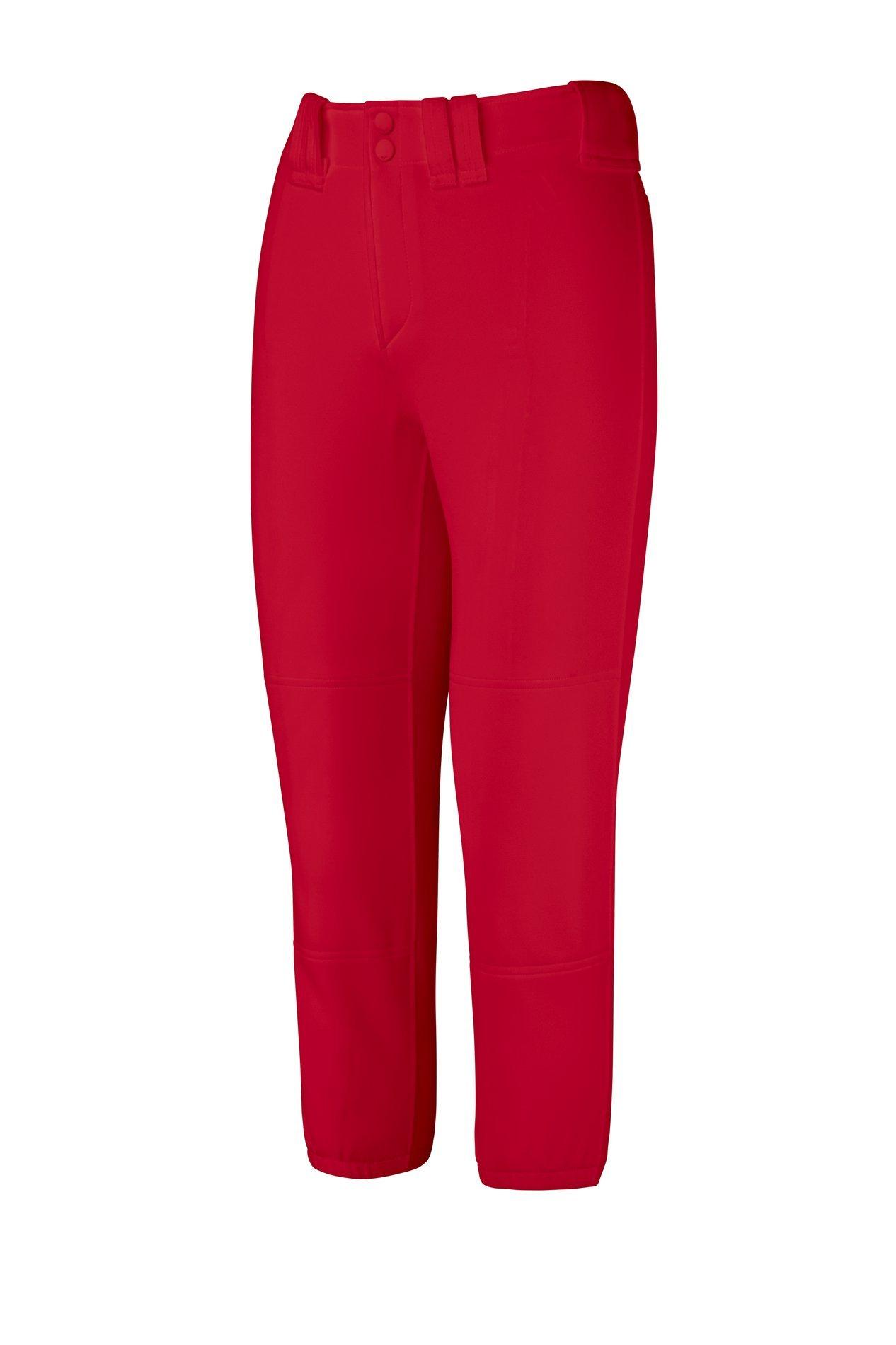 mizuno red softball pants