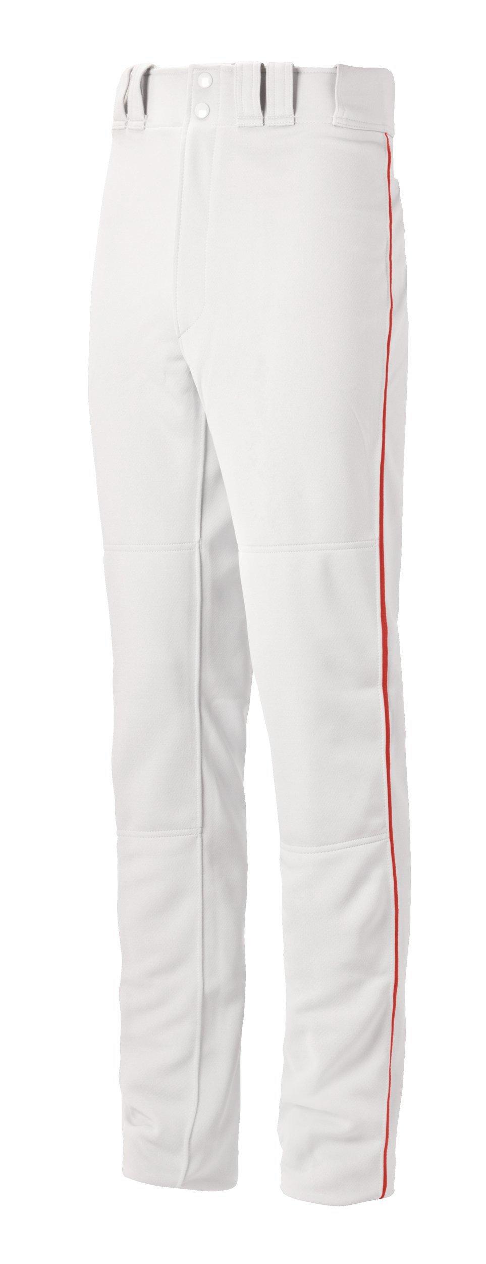 Mizuno Youth Baseball Select Pro G2 Pant 2xl White Hemmed Black Pipe for sale online