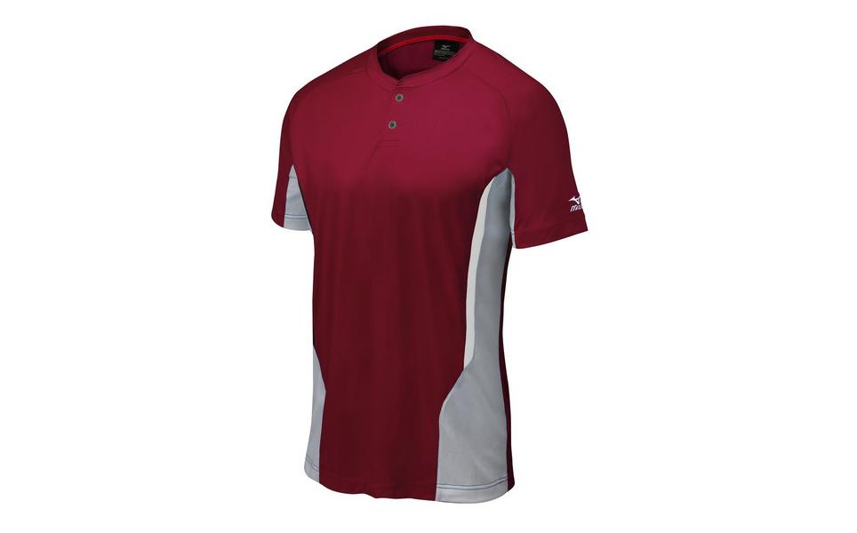 MIZUNO MENS BASEBALL APPAREL - MEN'S ELITE 2-BUTTON BASEBALL JERSEY - 350527