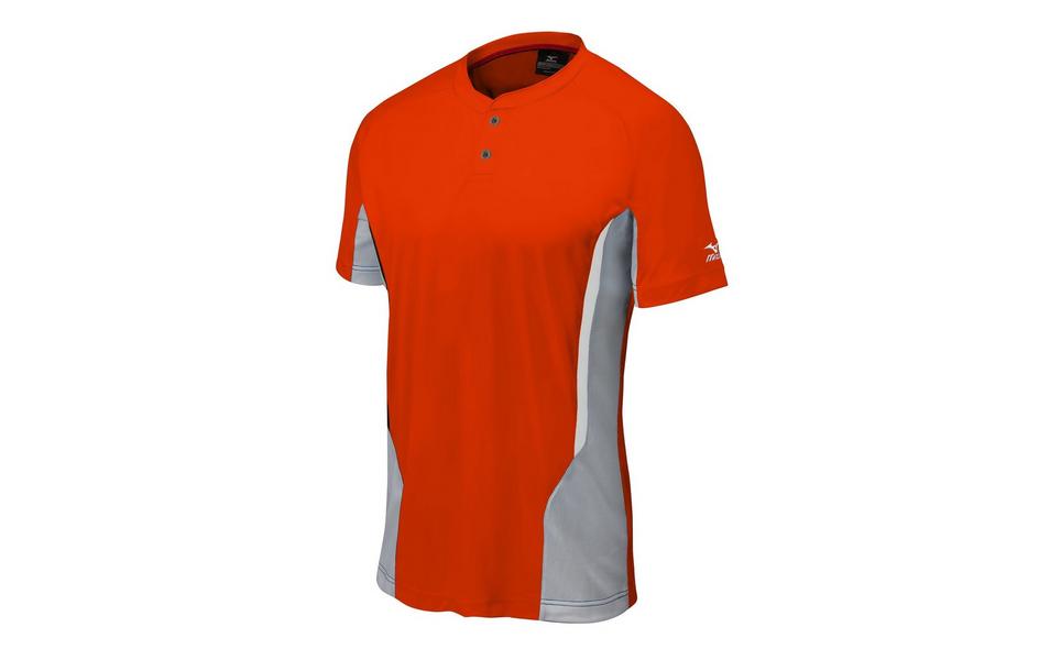MIZUNO MENS BASEBALL APPAREL - MEN'S ELITE 2-BUTTON BASEBALL JERSEY - 350527