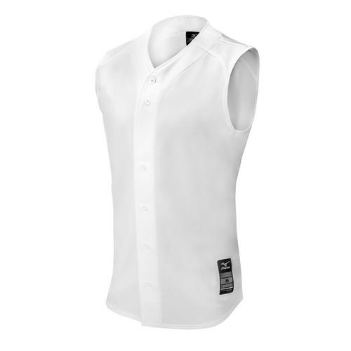 white sleeveless jersey