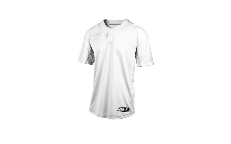 MIZUNO MENS BASEBALL APPAREL - MEN'S AEROLITE 2-BUTTON BASEBALL JERSEY - 350749