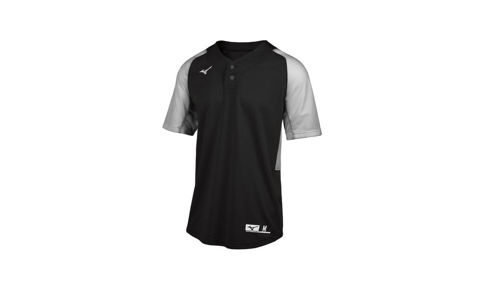MIZUNO MENS BASEBALL APPAREL - MEN'S AEROLITE 2-BUTTON BASEBALL JERSEY - 350749
