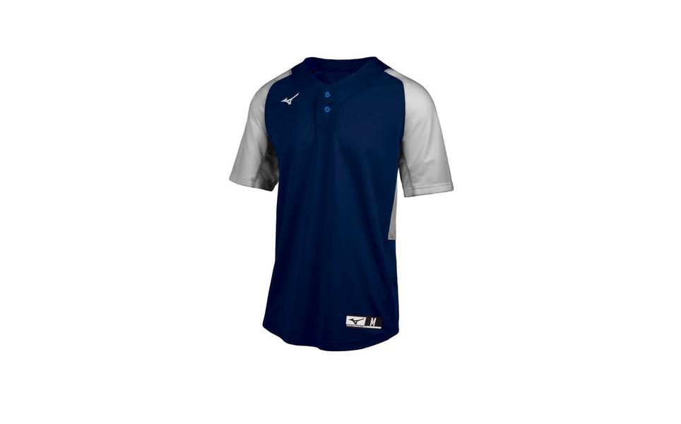 MIZUNO BOYS BASEBALL APPAREL - YOUTH AEROLITE 2-BUTTON BASEBALL JERSEY - 350750