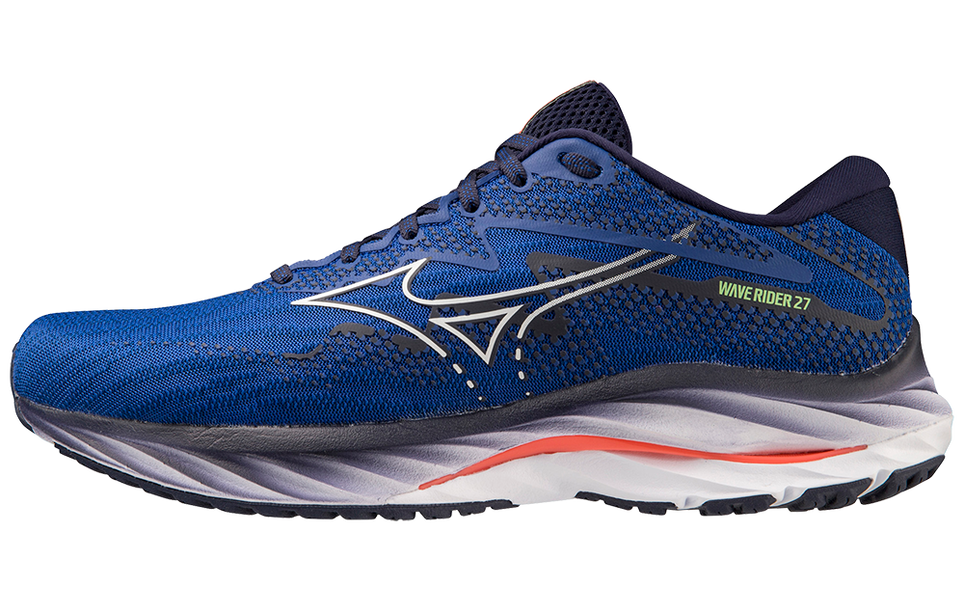 MIZUNO MENS RUNNING SHOES - MEN'S WAVE RIDER 27 RUNNING SHOE - 411415