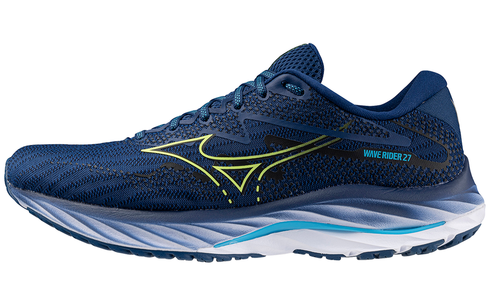 MIZUNO MENS RUNNING SHOES - MEN'S WAVE RIDER 27 RUNNING SHOE - 411415