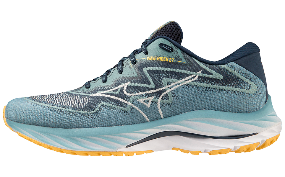 MIZUNO MENS RUNNING SHOES - MEN'S WAVE RIDER 27 SSW RUNNING SHOE - 411416