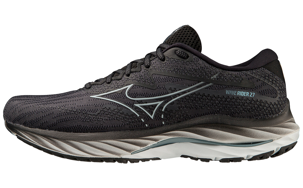 MIZUNO MENS RUNNING SHOES - MEN'S WAVE RIDER 27 2E RUNNING SHOE - 411417