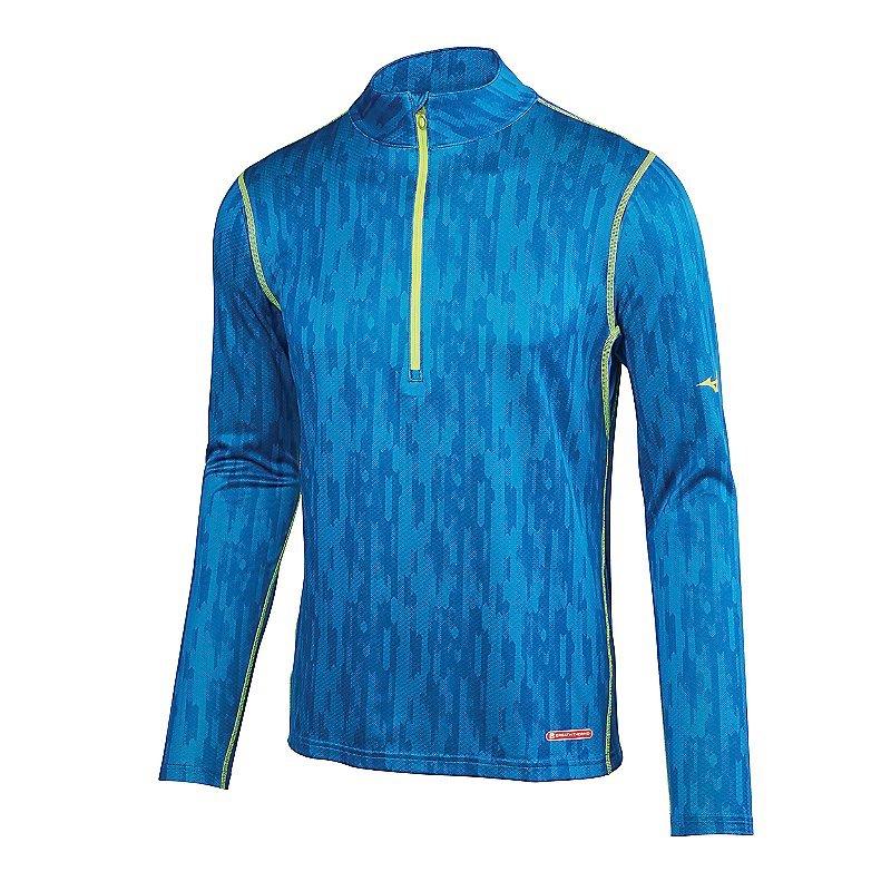 mizuno breath thermo long sleeve half zip running top