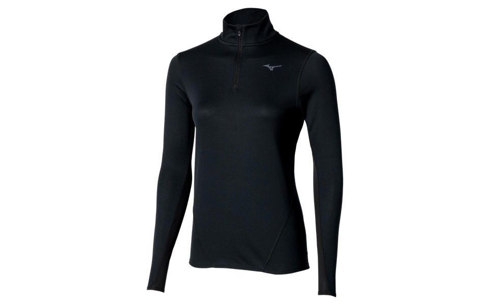 MIZUNO WOMENS RUNNING APPAREL - WOMEN'S TECH THERMAL CHARGE BREATH THERMO HALF ZIP LONG SLEEVE TEE - 422344