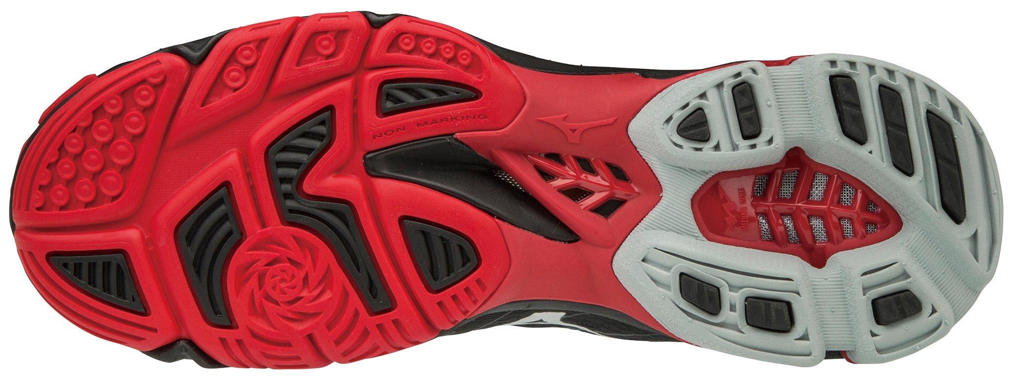 purple and black volleyball shoes