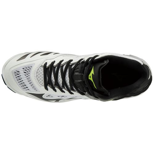 Mizuno Volleyball Shoes WAVE LIGHTNING Z5 MID V1GA1905 White × Black × Yellow 