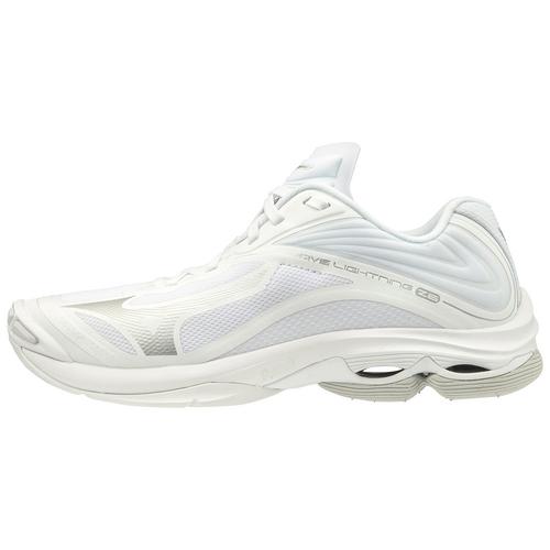 Women's Wave Lightning Z6 Volleyball Shoe, White Court Shoes - Mizuno USA