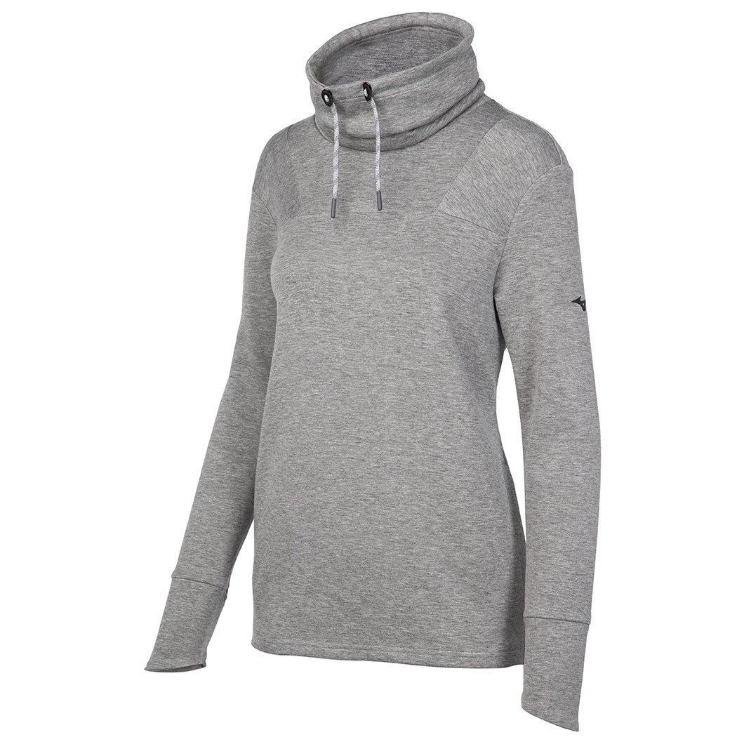 gray funnel neck sweatshirt