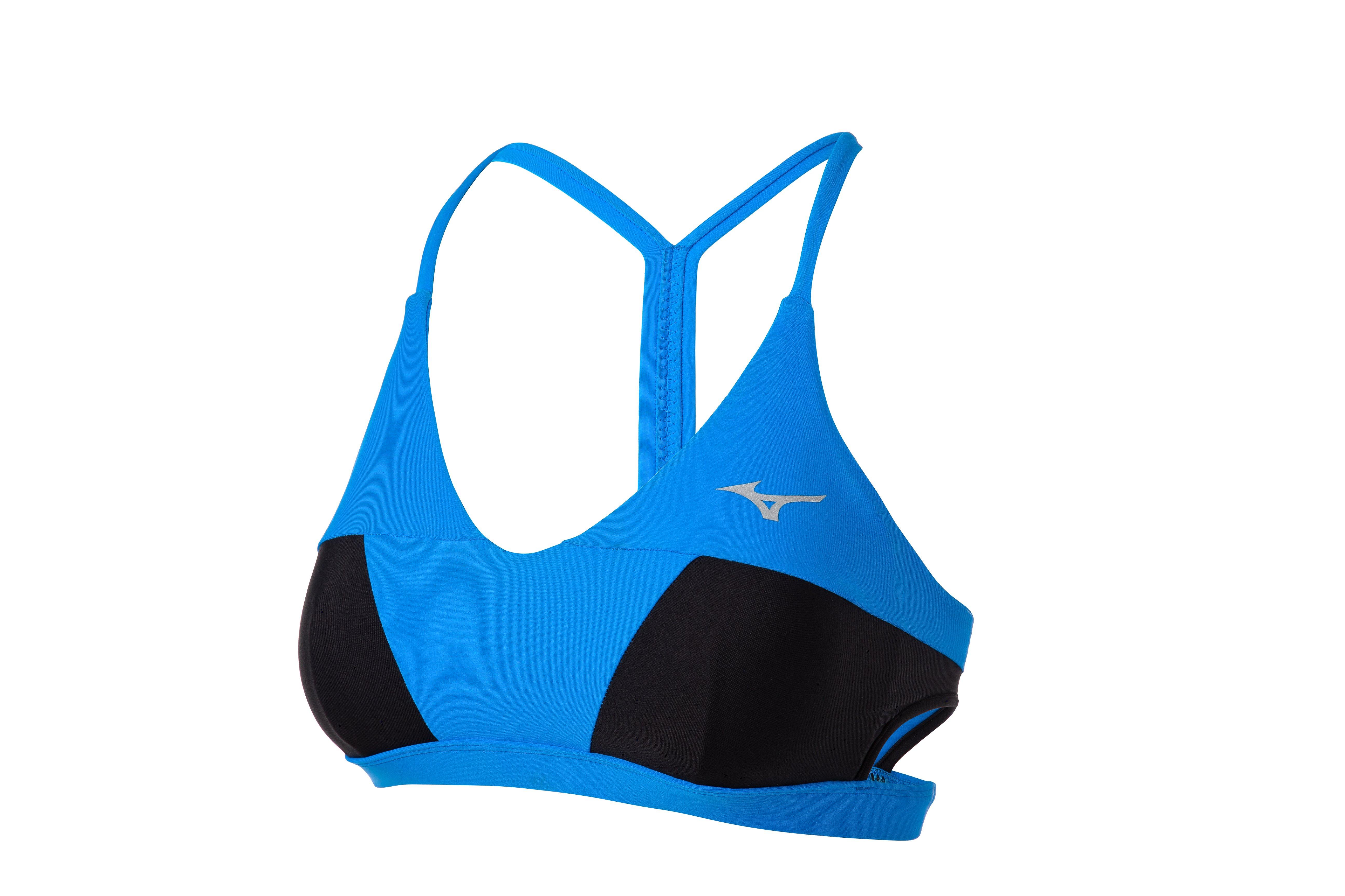 Mizuno Women's Hybrid Sports Bra Top, Size Extra Small, Diva Blue-Royal  (5S52)