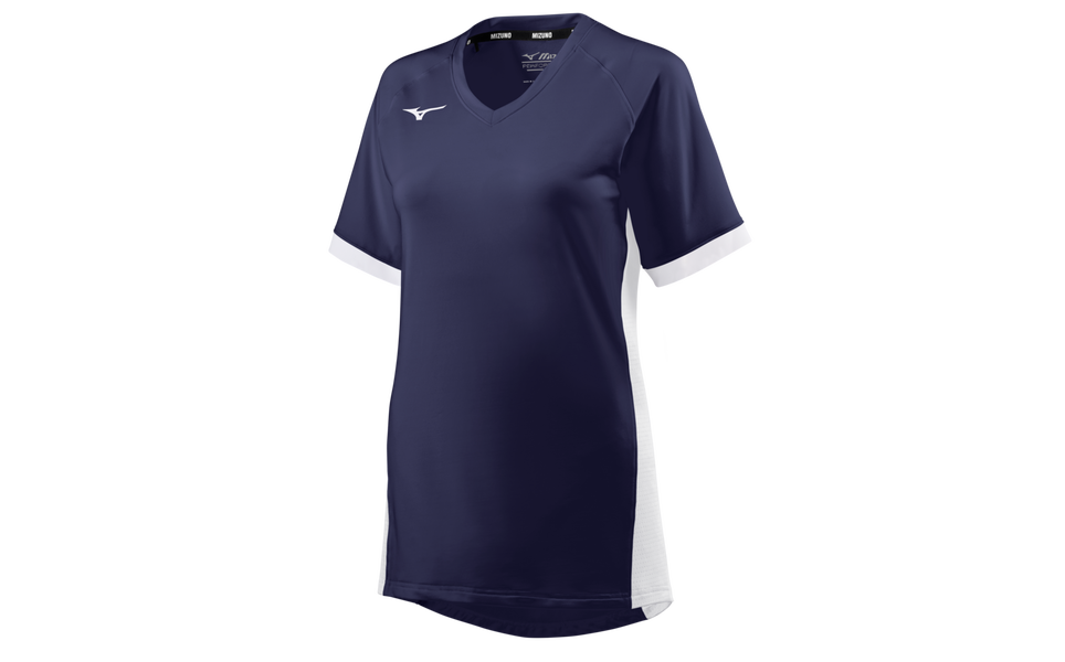 MIZUNO YOUTH - GIRLS VOLLEYBALL APPAREL - GIRLS SPIKE SHORT SLEEVE JERSEY - 440854