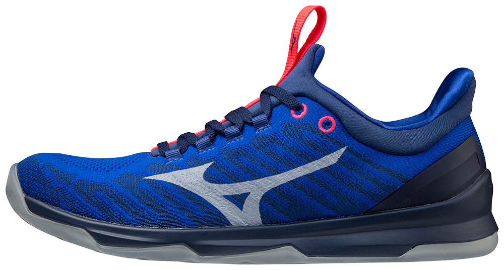 blue training shoes