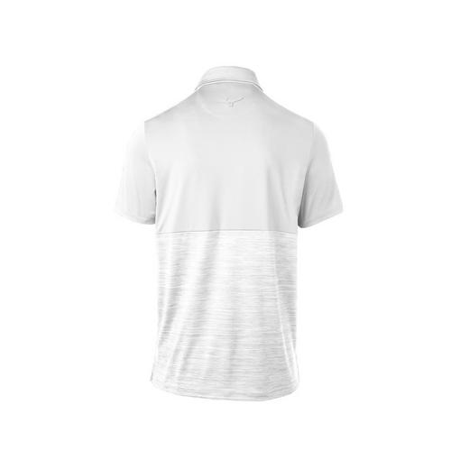 Mizuno Para Hombres Camisa Polo Con Textura Qdry Rendimiento De Manga Corta Camiseta Top 