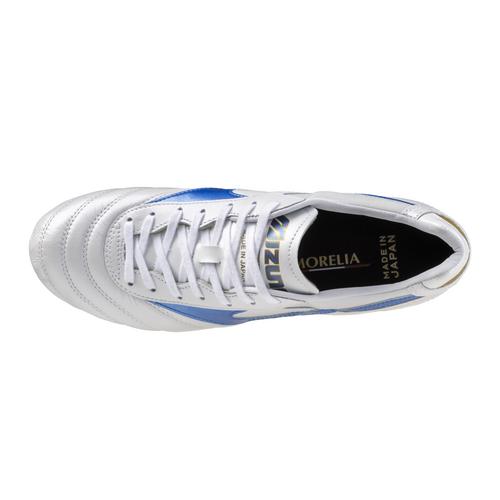 Morelia II Made in Japan Soccer Cleat, White/Mugen Blue Morelia II Made in Japan Soccer Cleat, White/Mugen Blue