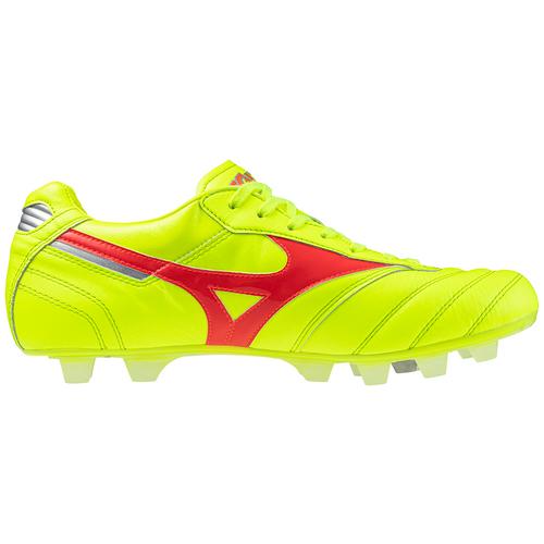 Morelia II Made in Japan Soccer Cleat, Safety Yellow/Fiery Morelia II Made in Japan Soccer Cleat, Safety Yellow/Fiery