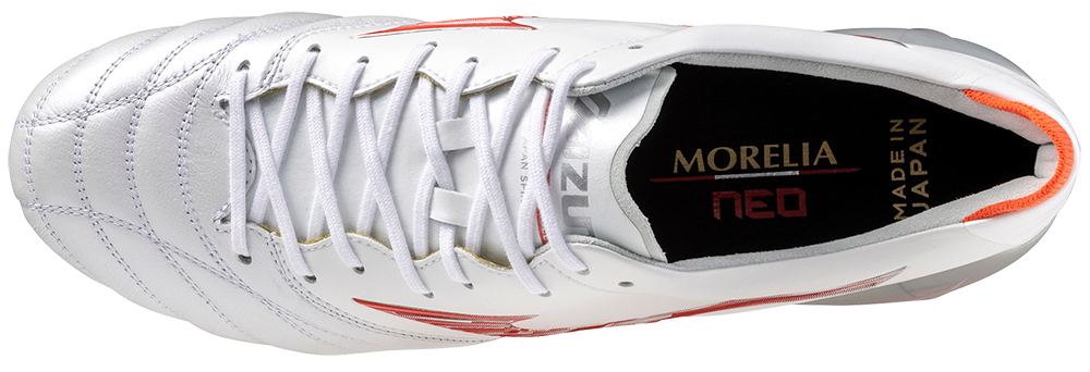 Mizuno Morelia Neo ホワイト/レッド Mizuno Morelia Neo IV Pro