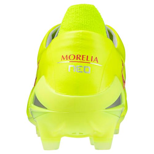 Morelia Neo IV Elite KL Soccer Cleat, Safety Yellow/Fiery Morelia Neo IV Elite KL Soccer Cleat, Safety Yellow/Fiery